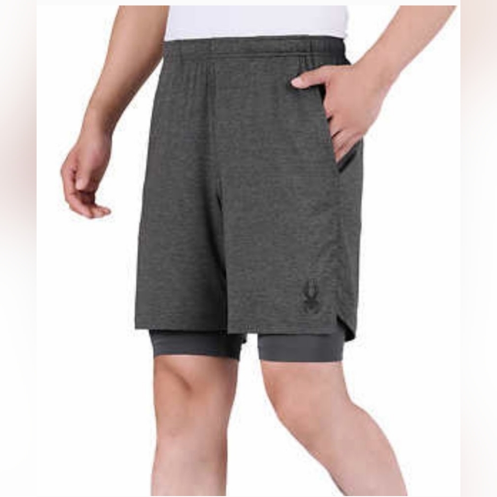 NWT Spider Active Men's Tech Knit Short Size XXL